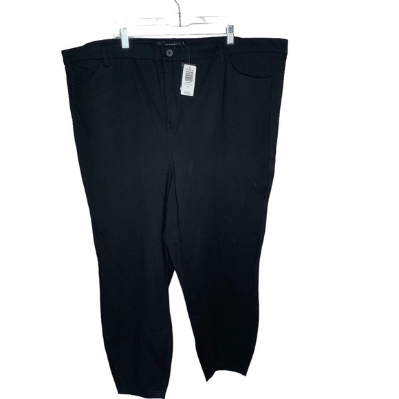 New Torrid Black Studio Luxe Ponte Skinny Mid-Fit Crop Pants 30 BNWT - Picture 4 of 9